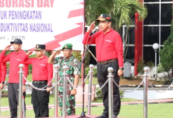 Sekda Kukar Tekankan Kolaborasi Tripartit di Peringatan May Day 2025